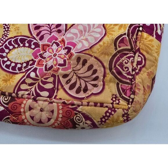 Vera Vradley Colorful Quilted Floral Shoulder Bag With Adjustable Strap & Pocket - Picture 2 of 7